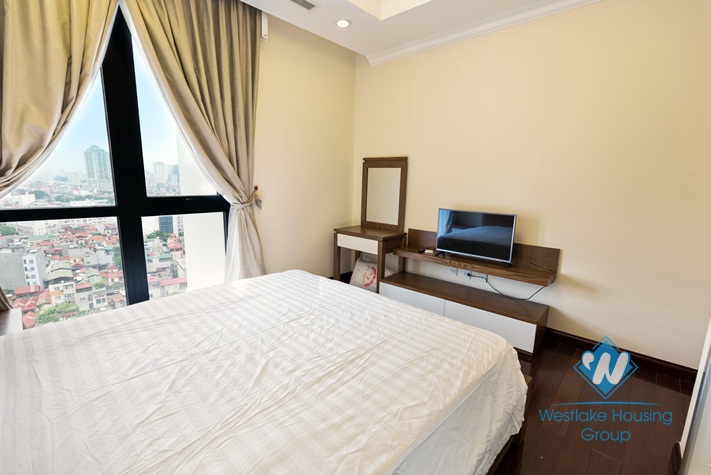 Royal city Hanoi 90 sqm furnished apartment for rent, high floor with balcony